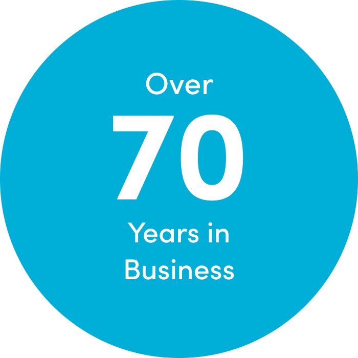 Over 70 Years in business
